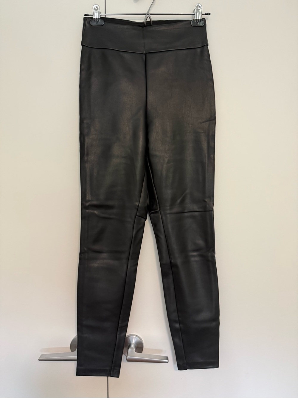 Black Faux Leather Leggings